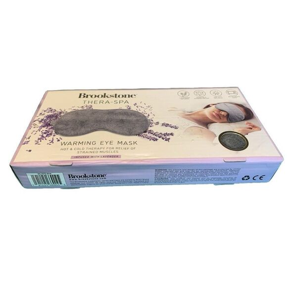Brookstone Thera-Spa Heated Relief Eye Mask Stress Hot & Cold Therapy - NWOT - Picture 2 of 3